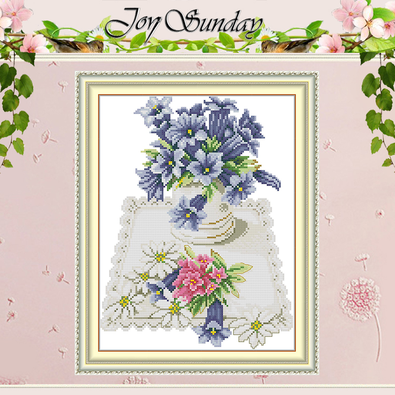 Napkin Folding Set - Blue Flowers On Lace Napkins Patterns