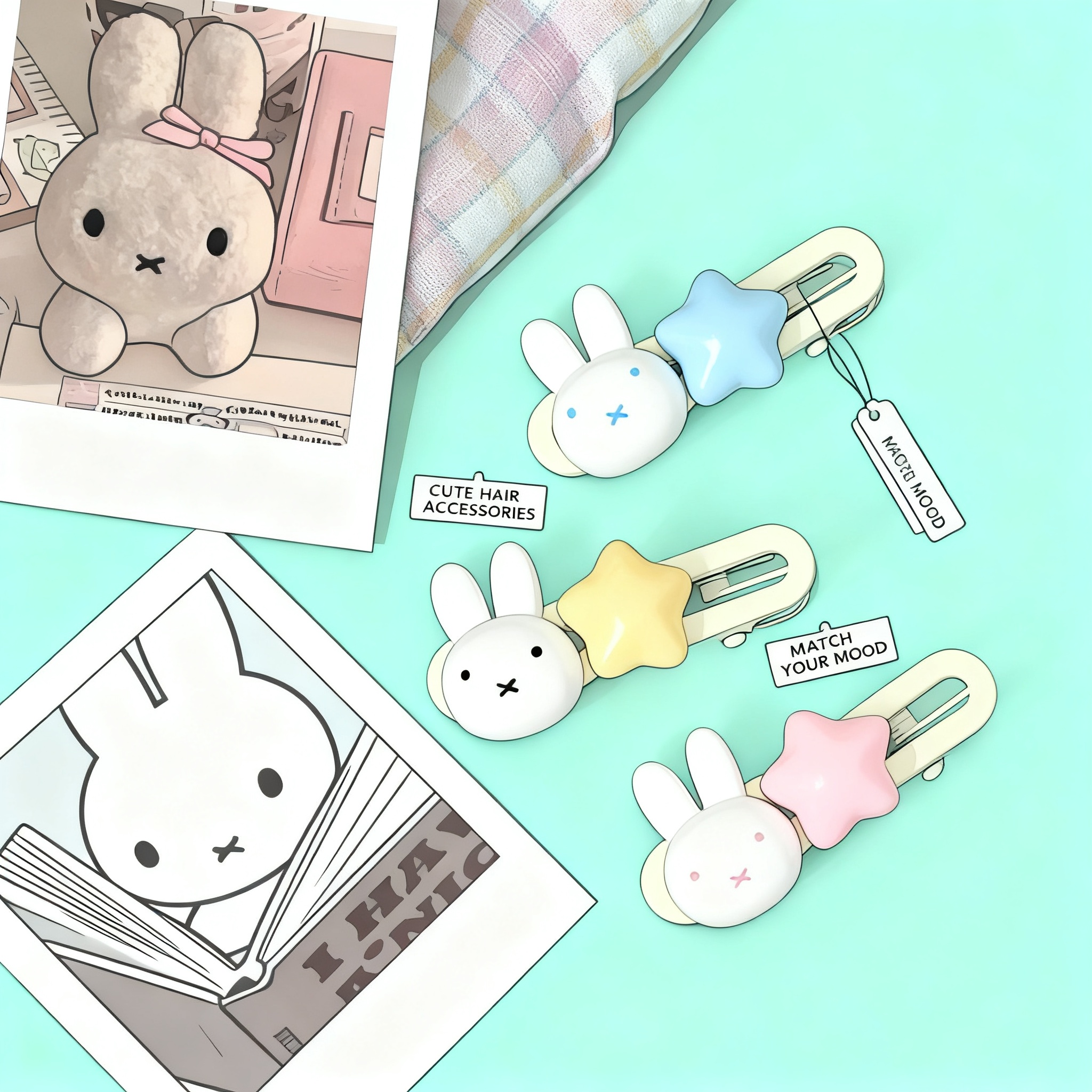 Supply Event - Miffy Star Hair Clip Kawaii Duckbill