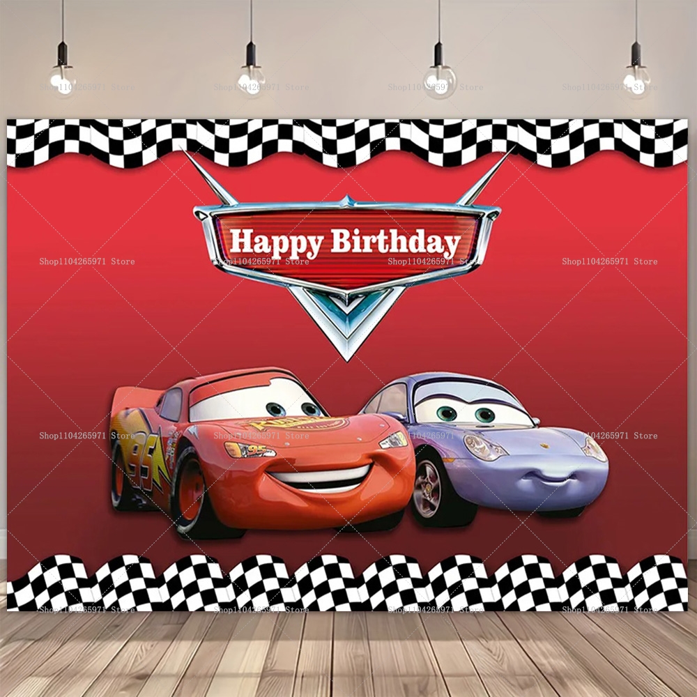 Party Event Supplier - Movie Cars Theme Backdrop For Photo