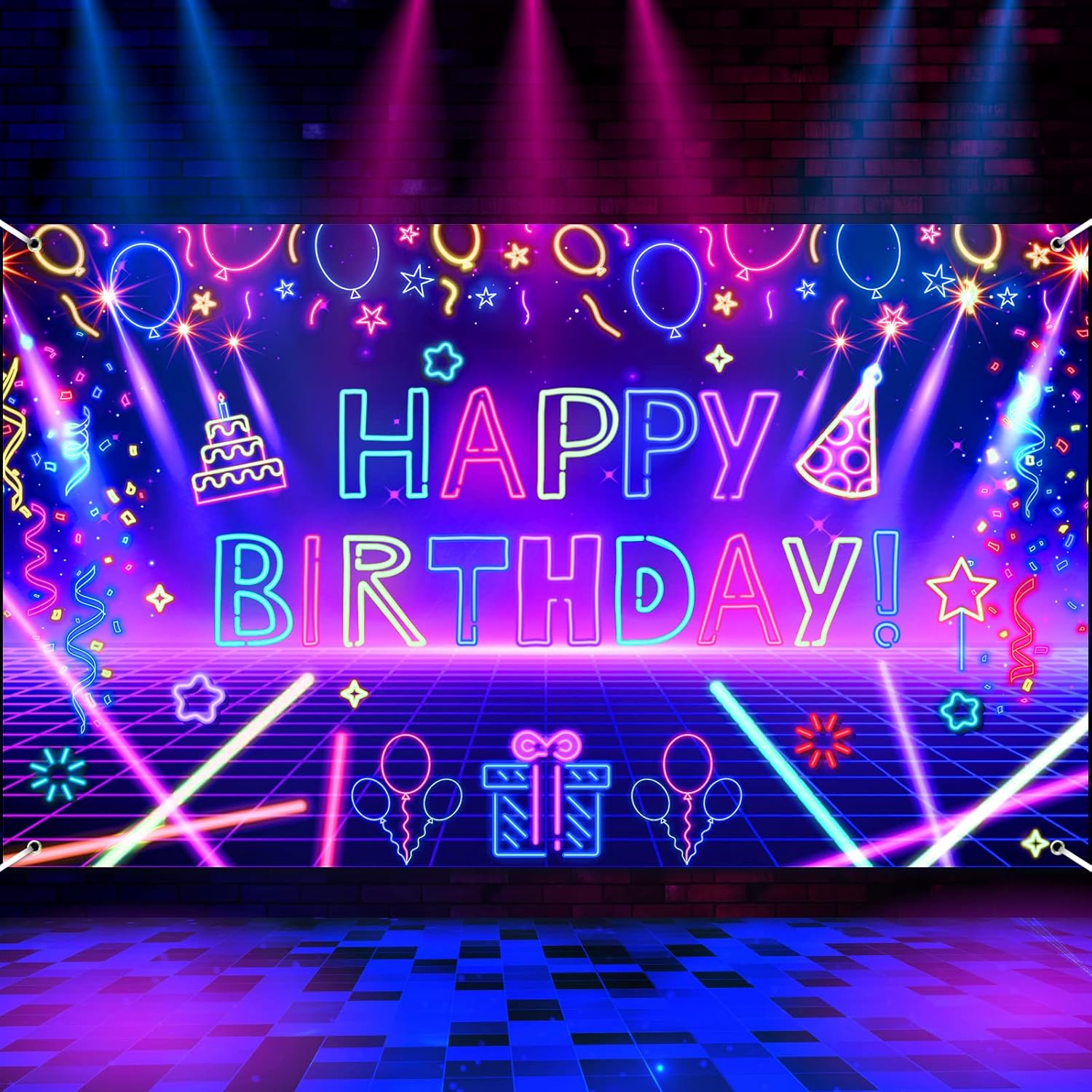Photography Backdrop Glow Neon – Let'S Party Event Supply Bewertung und Preis