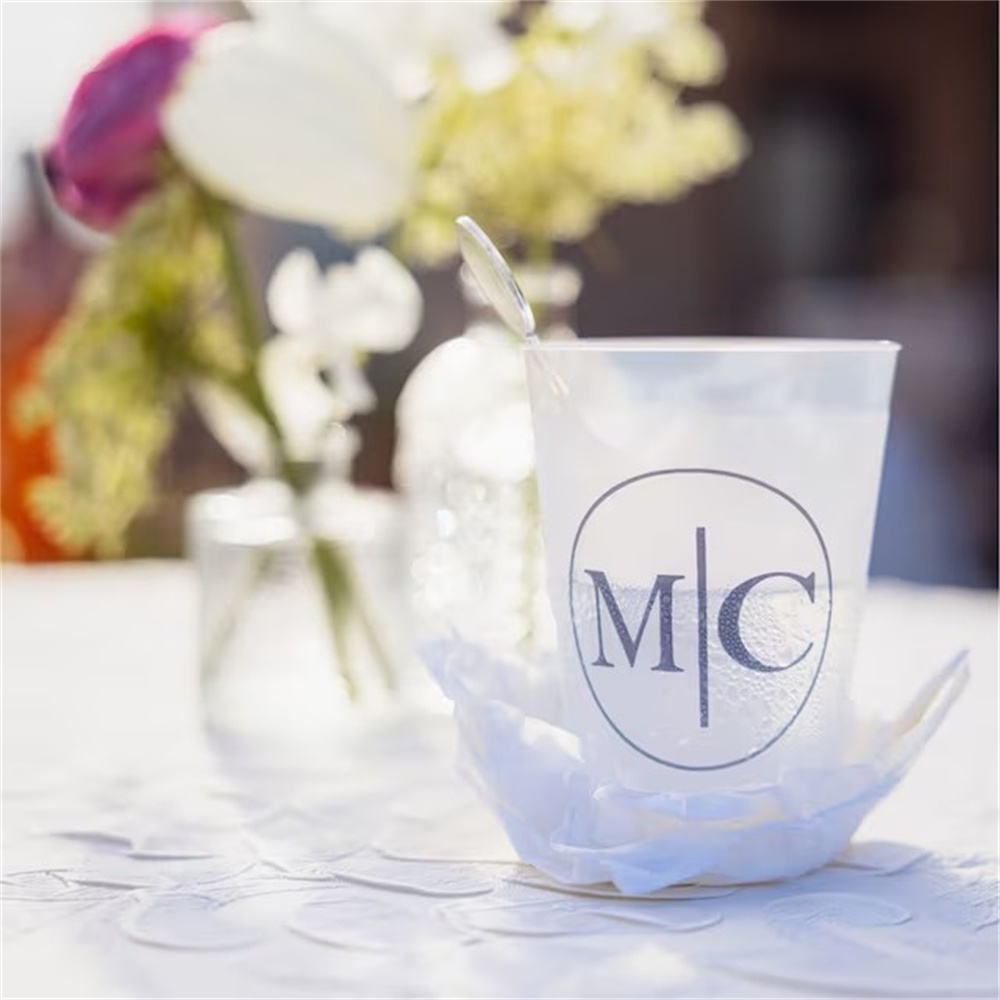Wedding Logo Plastic Cups, Cor – Plastic Cup 50Pcs Bewertung und Preis