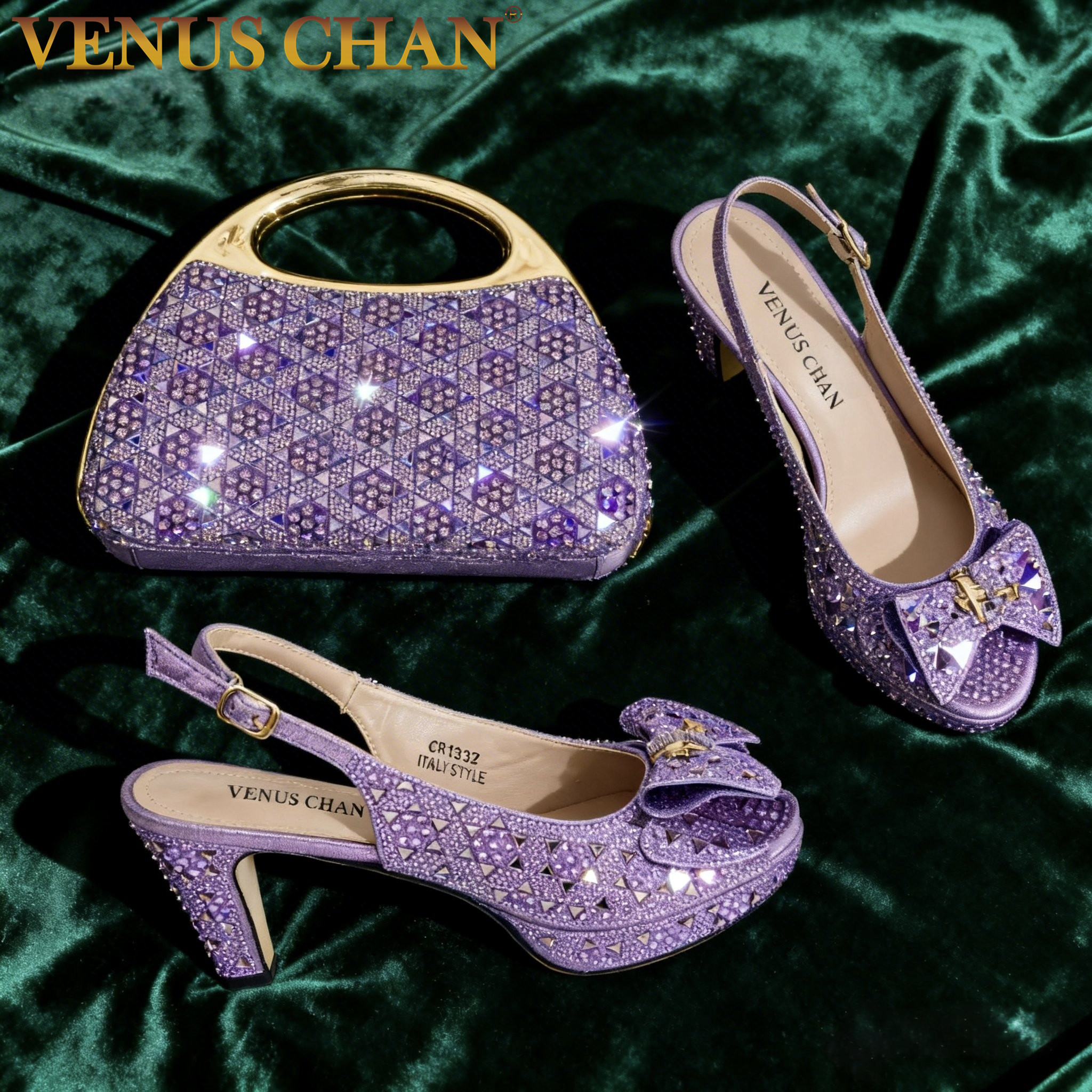Chic Light Purple Rhinestone P – Party Favor Bag Bewertung und Preis