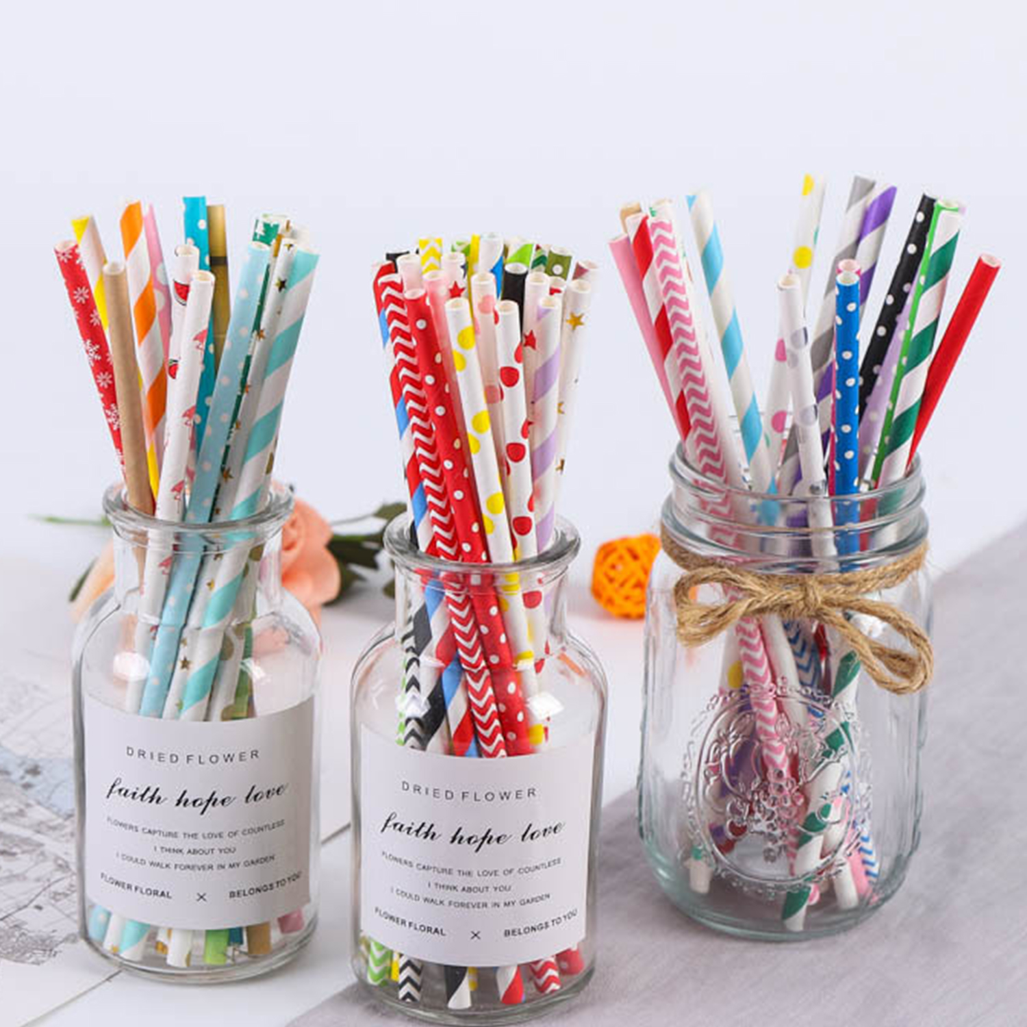 25 Pcs Colorful Disposable Pap – Paper Straw Color Bewertung und Preis