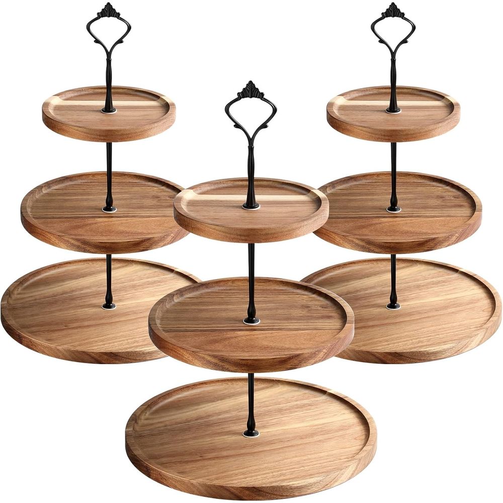 3 Set 3 Tier Wood Cupcake Stan – Cupcake Stand Tier Bewertung und Preis