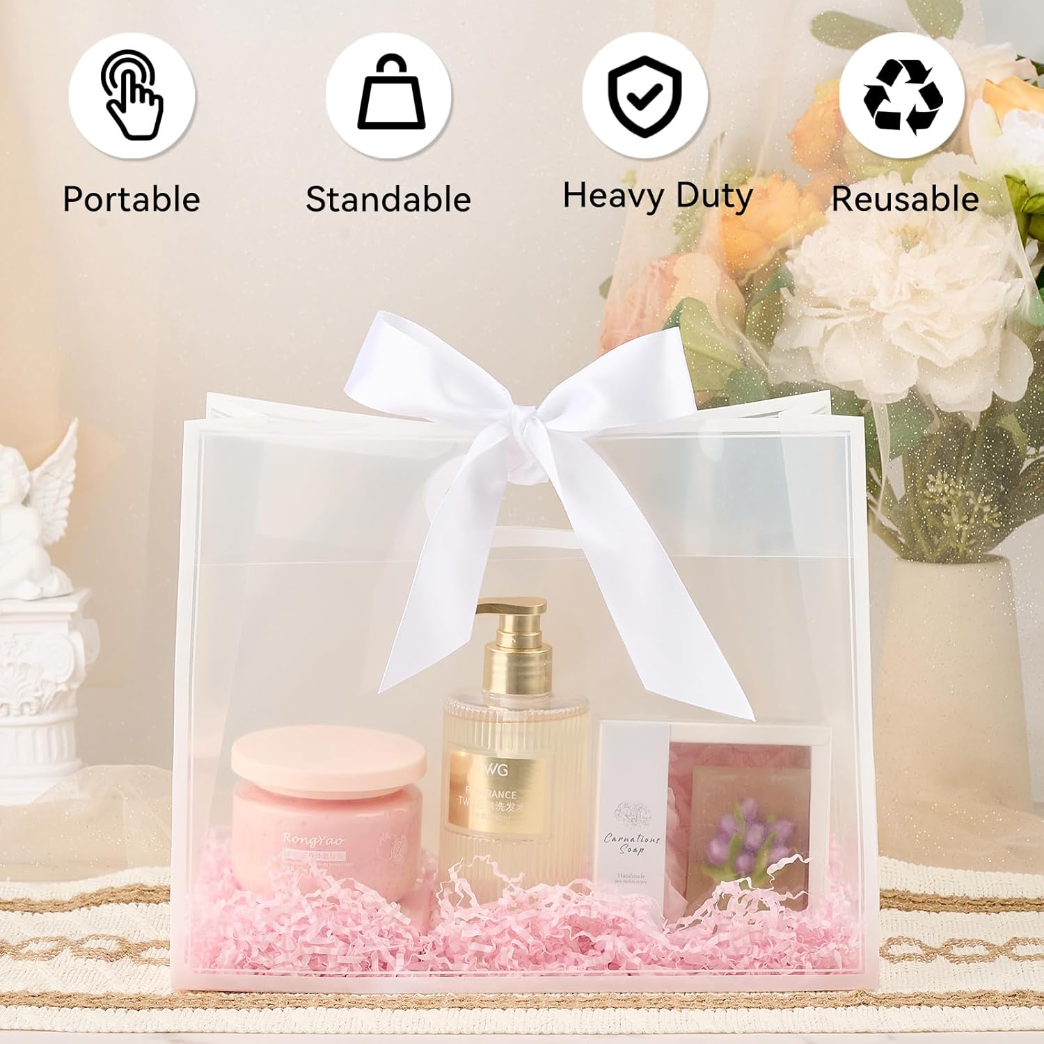 Clear Plastic Gift Bags with H – Party Favor Bag Bewertung und Preis