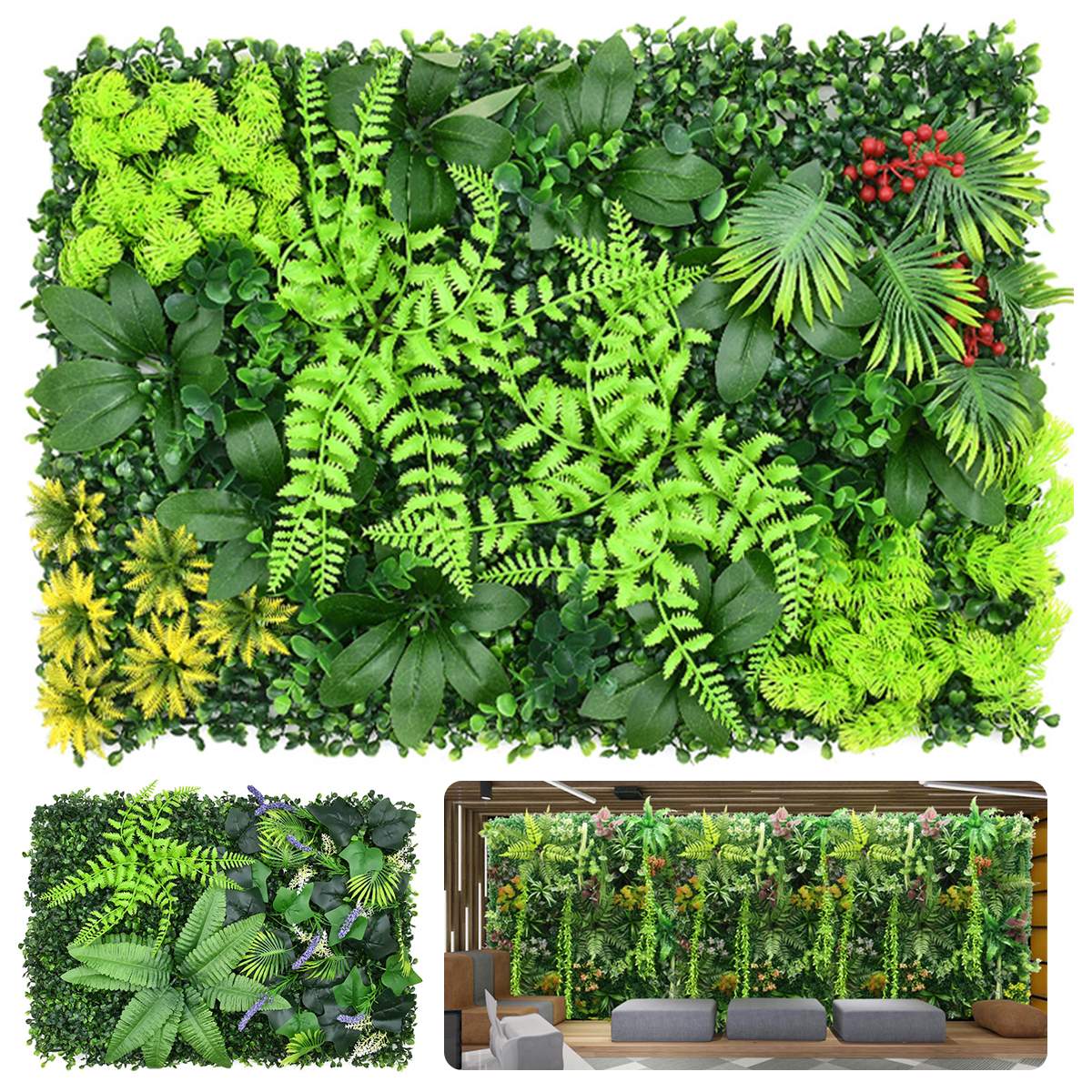 Artificial Plant Wall Plastic  – Flower Wall Panel Bewertung und Preis