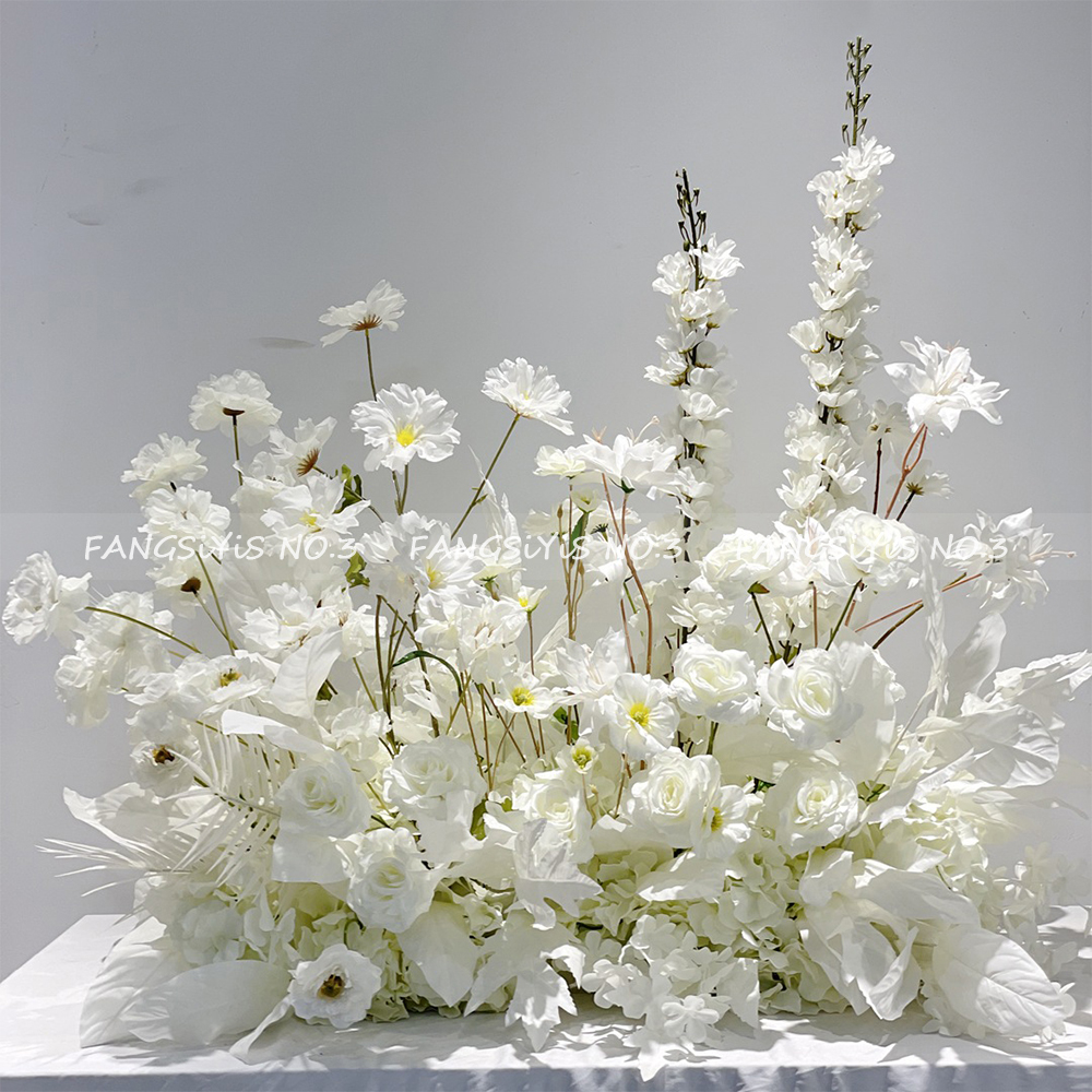 100/50CM Artificial White Rose – Flower Wall Panel Bewertung und Preis