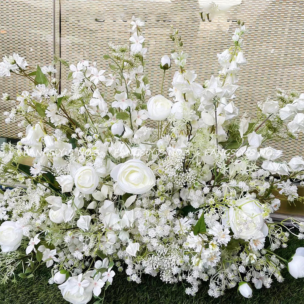 100/50CM Artificial White Rose – Flower Wall Panel Bewertung und Preis