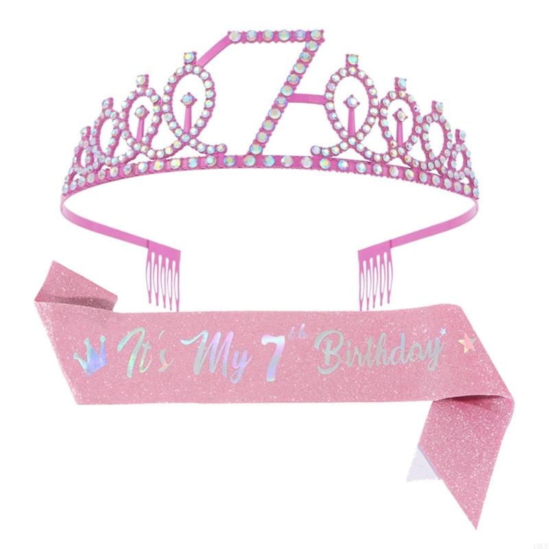 Glittering Pink Birthday Tiara – Birthday Sash Glitter Bewertung und Preis
