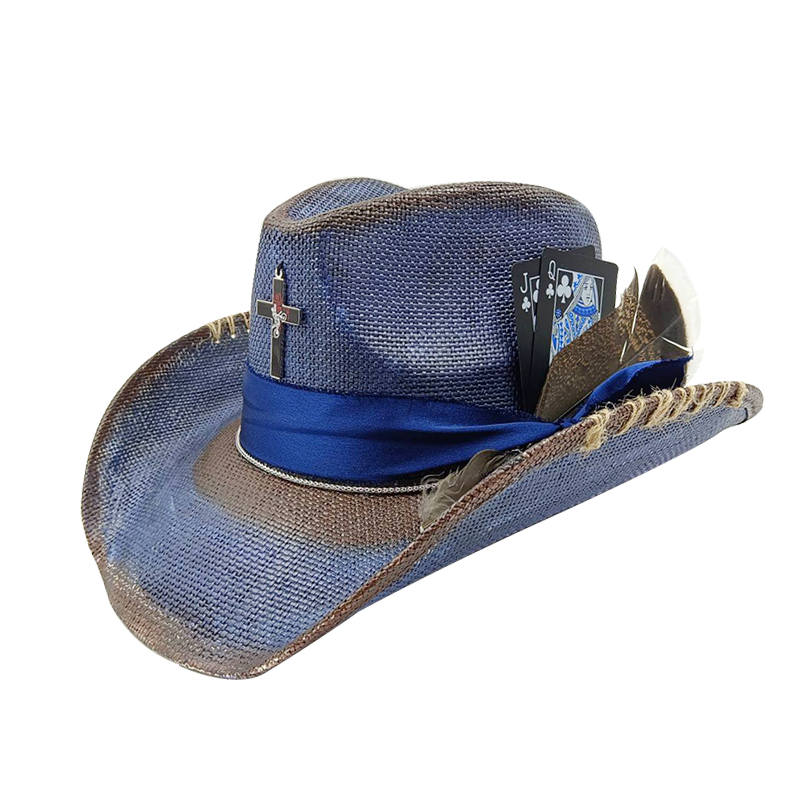 Western summer cowboy hat stra – Paper Straw Color Bewertung und Preis