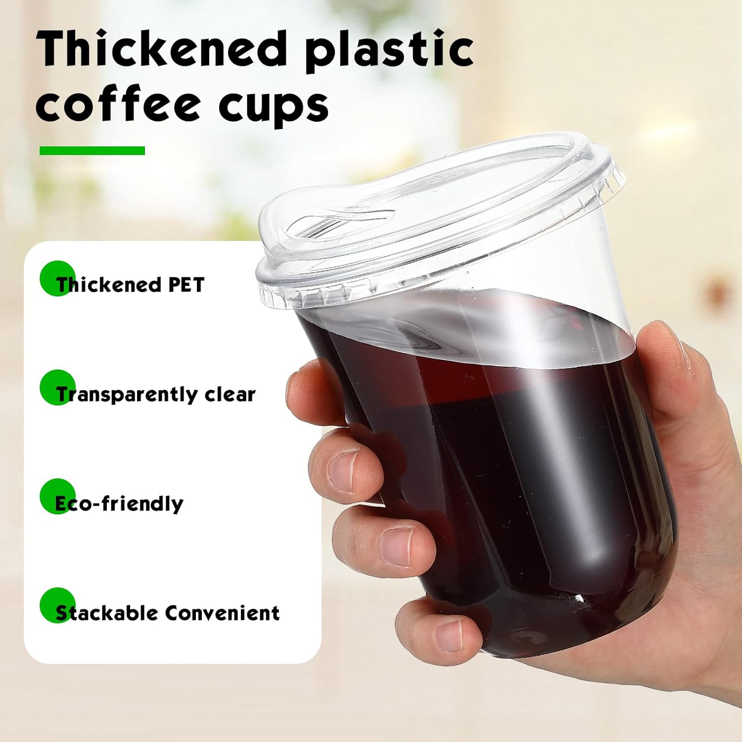 Clear Plastic Cups with Strawl – Plastic Cup 50Pcs Bewertung und Preis