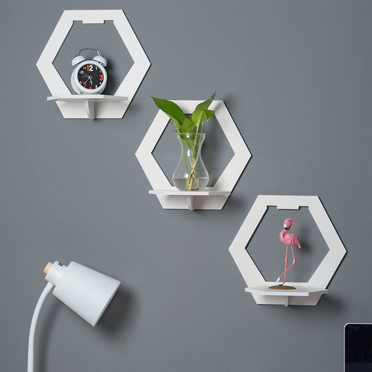 3Pcs Wall Organizer Wall Shelf – Flower Wall Panel Bewertung und Preis