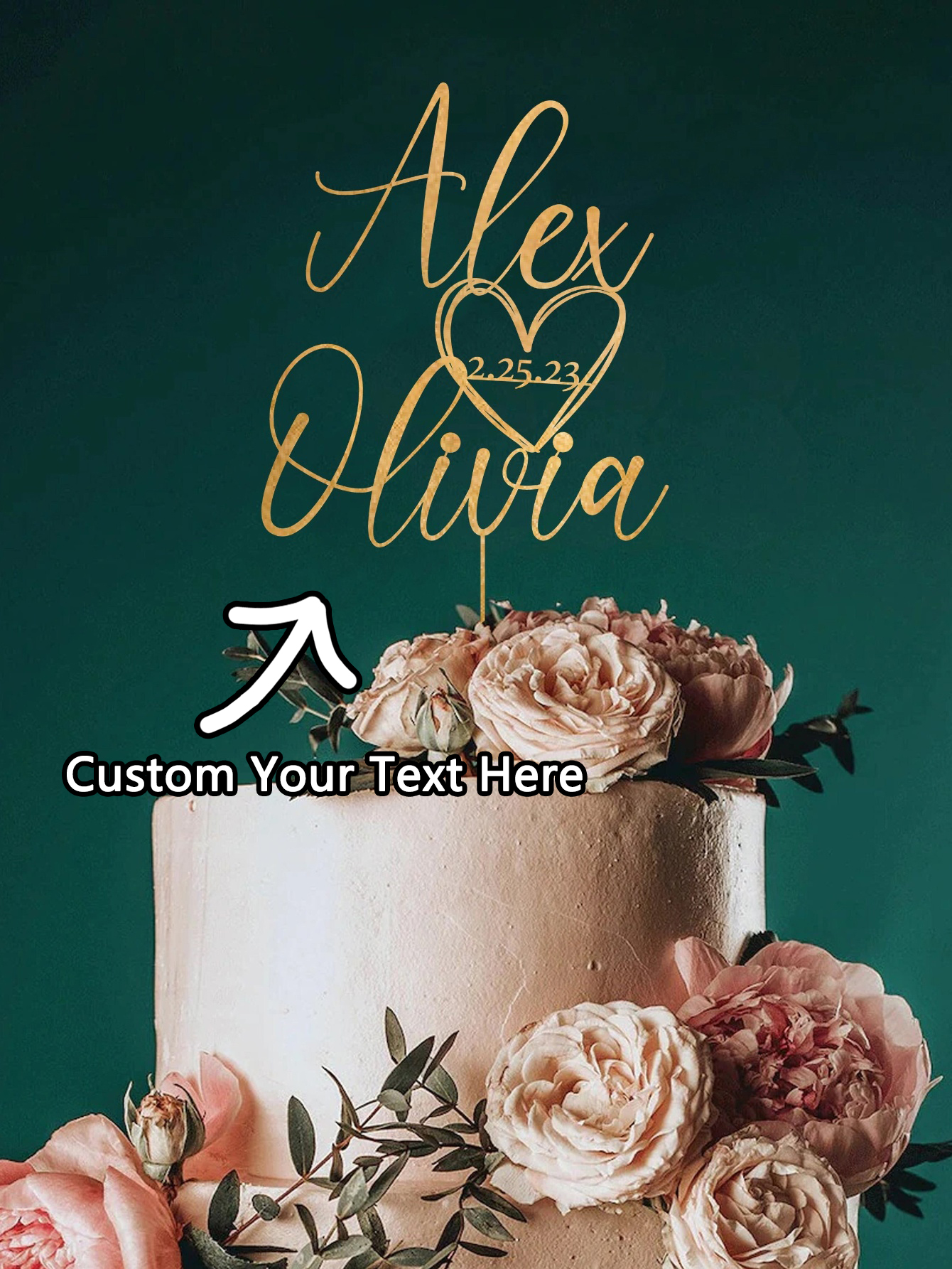 Custom Cake Topper - 1PC Perso – Event Suppliers Bewertung und Preis