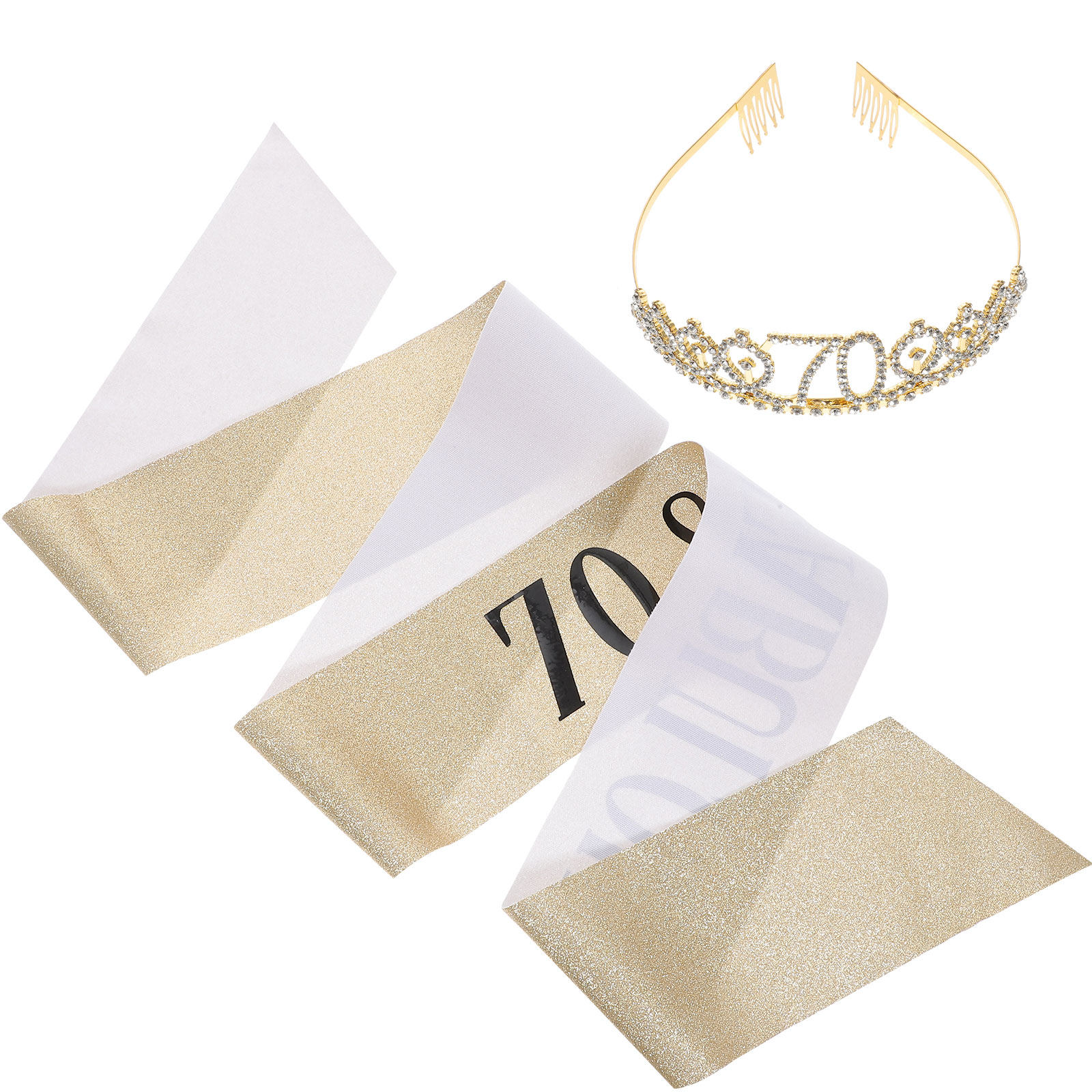 1Set Senior Birthday Tiara Sas – Birthday Sash Glitter Bewertung und Preis