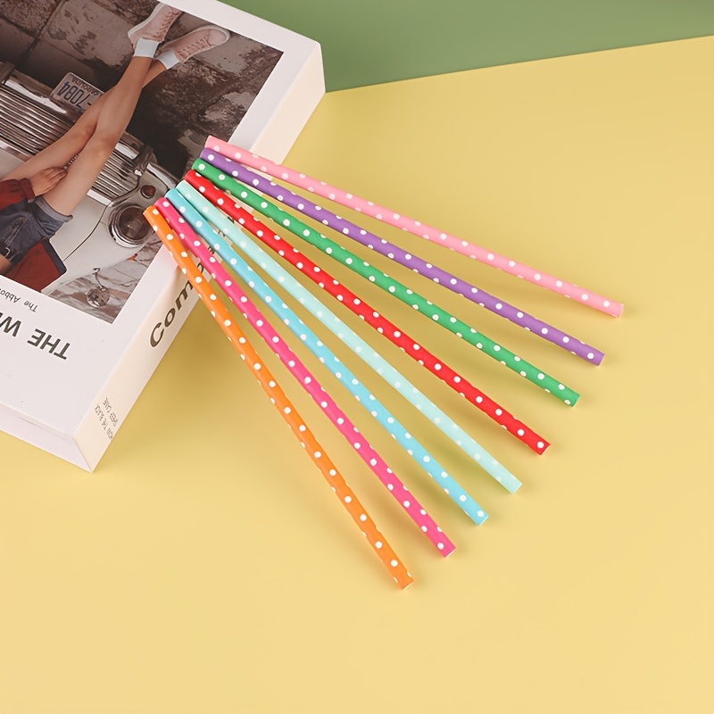 100pcs colorful disposable pap – Paper Straw Color Bewertung und Preis