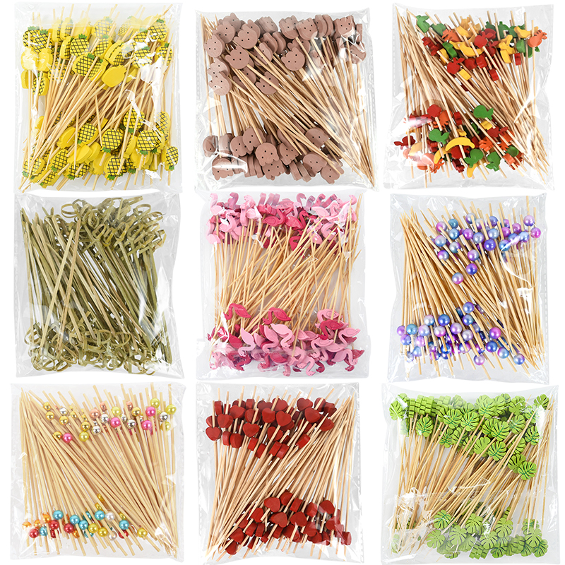 100Pcs Disposable Bamboo Skewe – Centerpiece Stick Bewertung und Preis