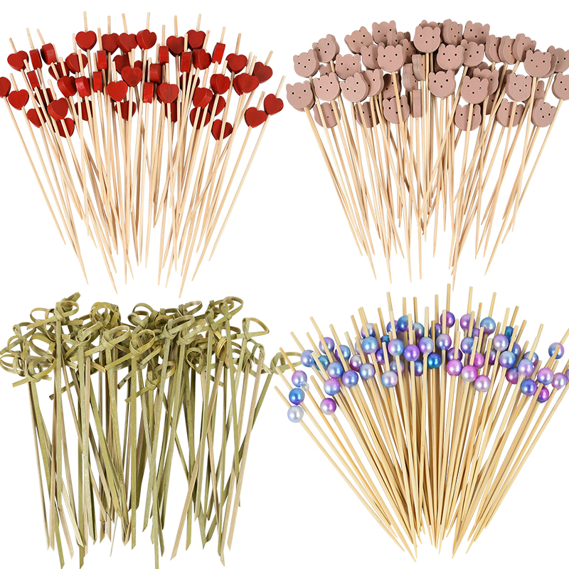 100Pcs Disposable Bamboo Skewe – Centerpiece Stick Bewertung und Preis