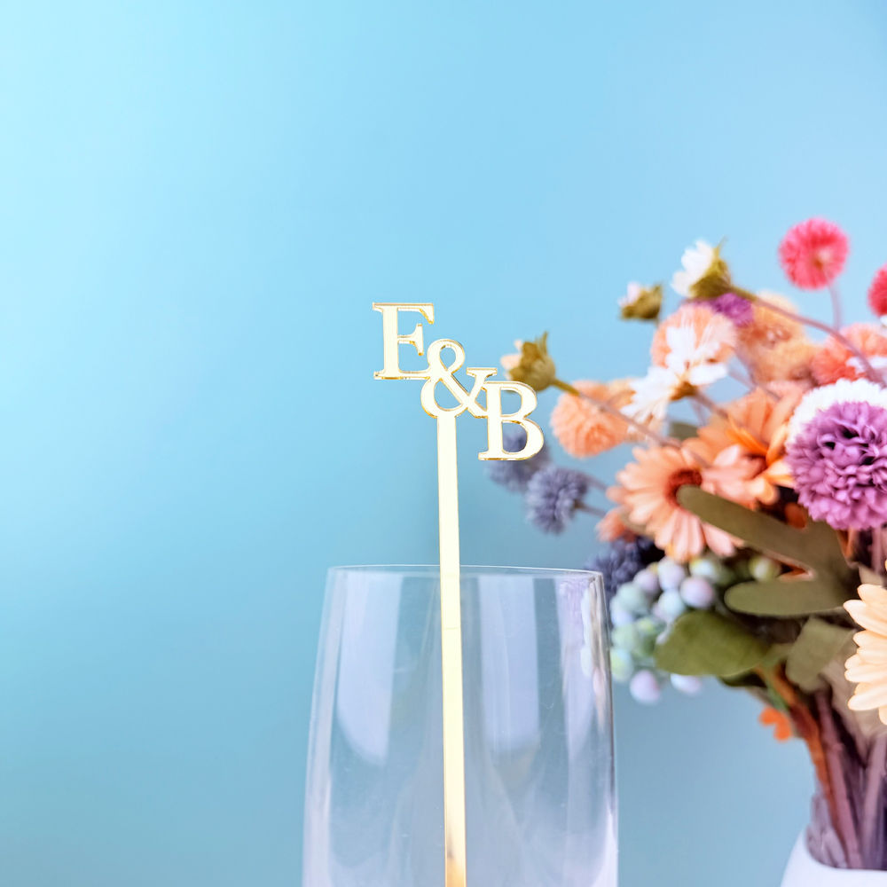 20pcs/50pcs Custom Initial nam – Centerpiece Stick Bewertung und Preis