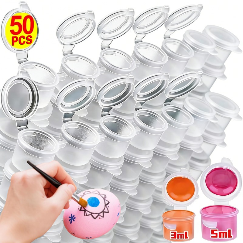10/30/50PCS Empty Paint Pots M – Plastic Cup 50Pcs Bewertung und Preis
