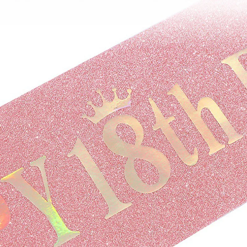 Happy 10th 13th 16th 21st 30th – Birthday Sash Glitter Bewertung und Preis