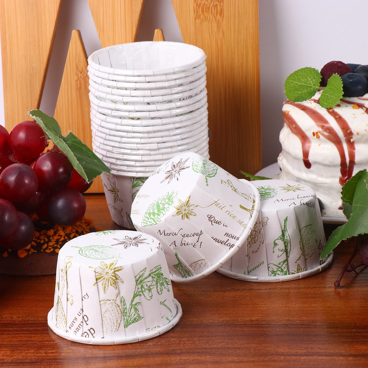 50Pcs Premium Cake Mold Paper  – Plastic Cup 50Pcs Bewertung und Preis