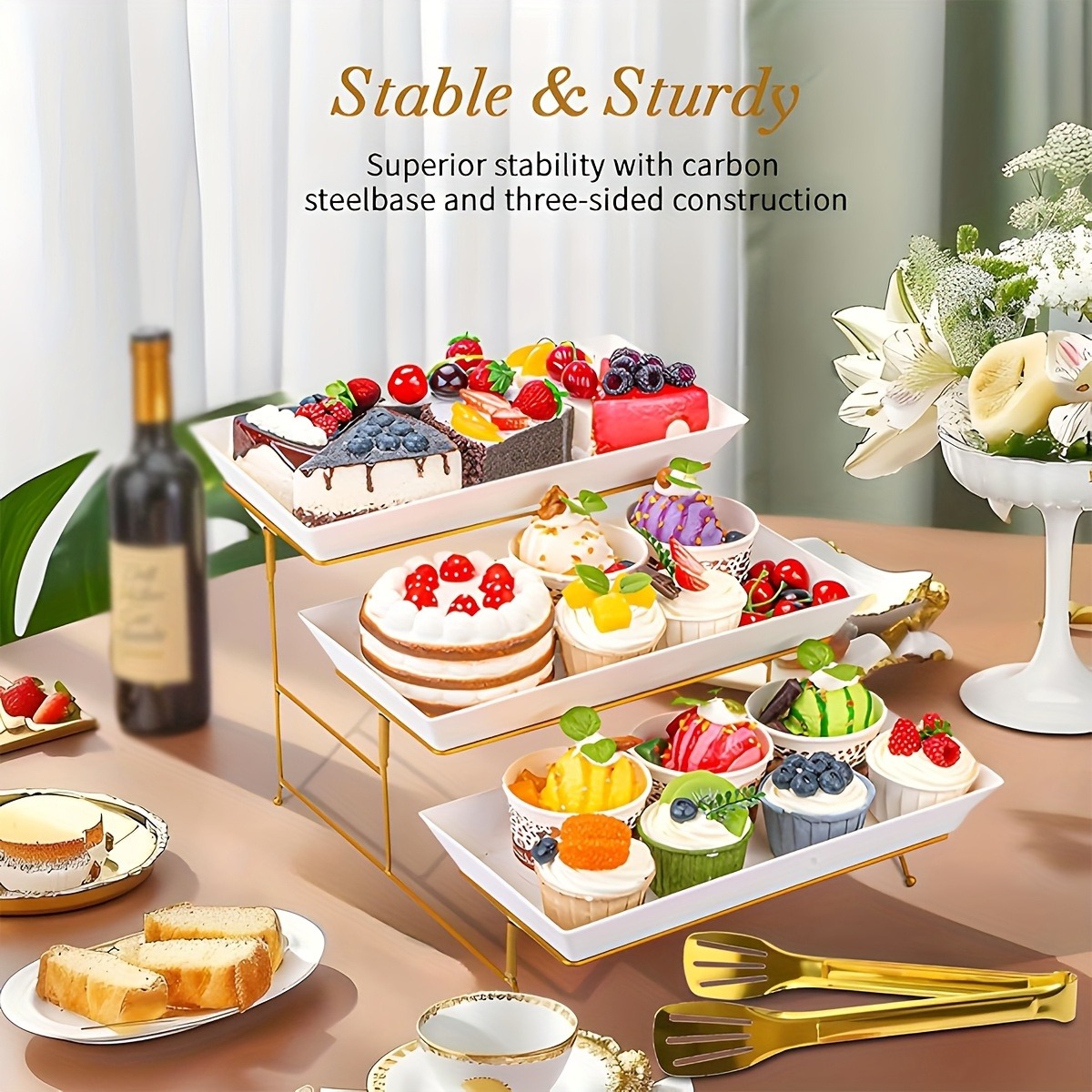 White Tiered Serving Stand + T – Cupcake Stand Tier Bewertung und Preis