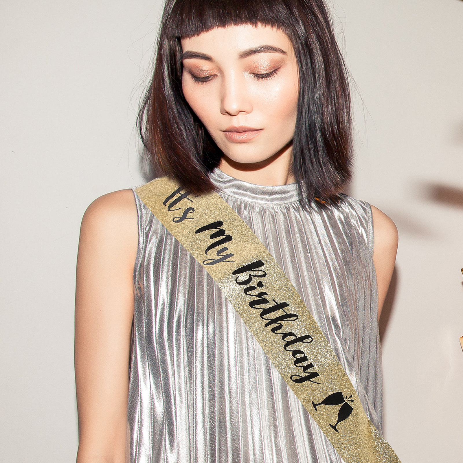 1Pcs Birthday Sash Shoulder Be – Birthday Sash Glitter Bewertung und Preis
