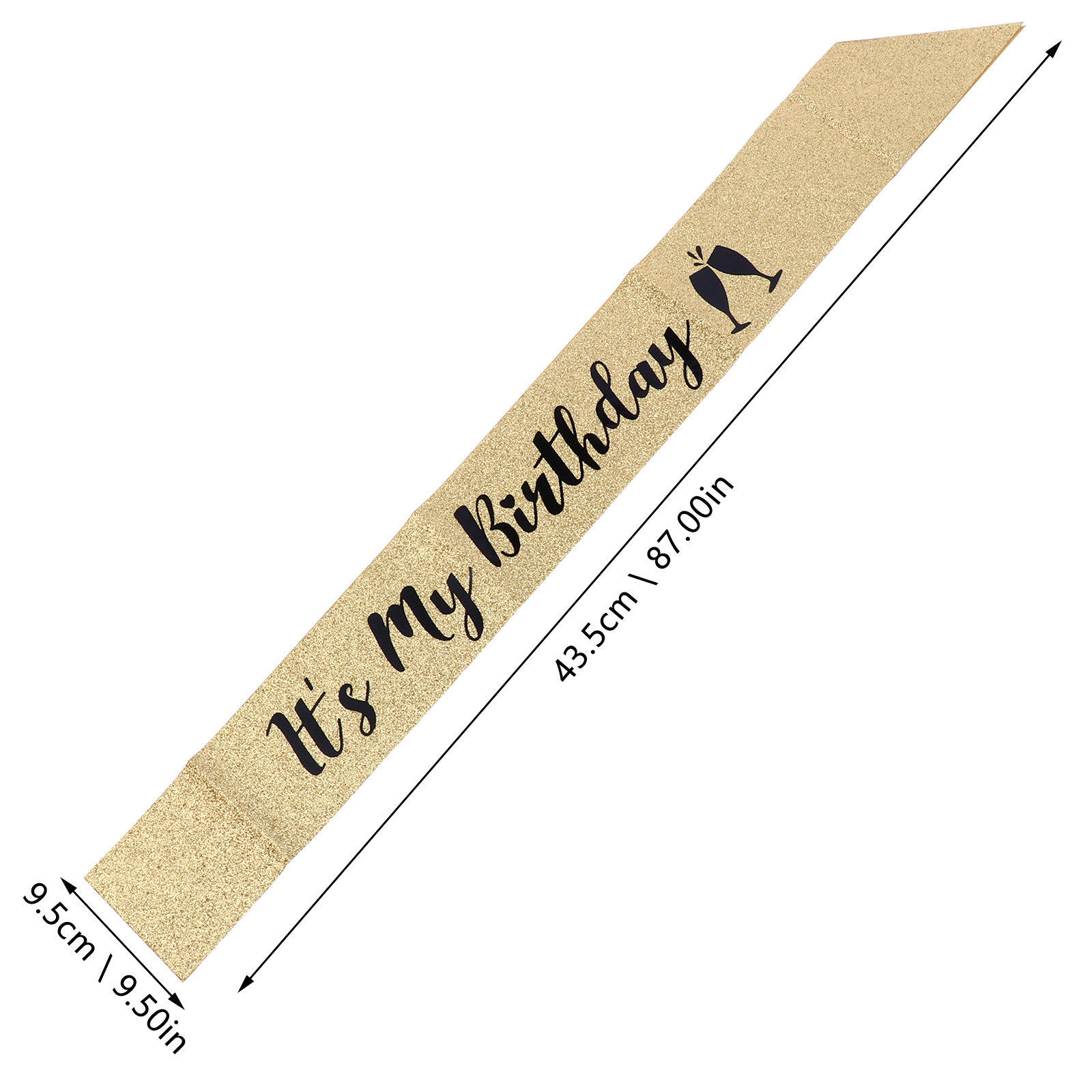 1Pcs Birthday Sash Shoulder Be – Birthday Sash Glitter Bewertung und Preis