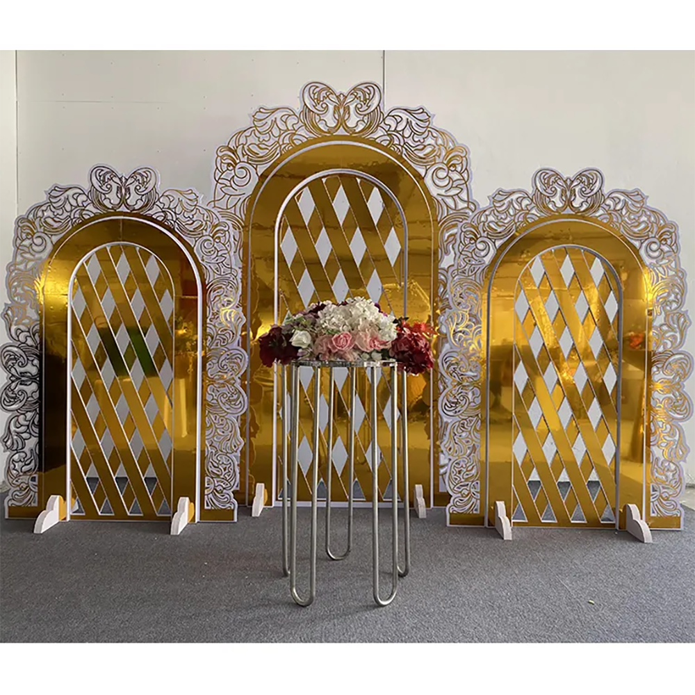 Hot Sale Gold Trim Flower Acry – Party Event Supplier Bewertung und Preis
