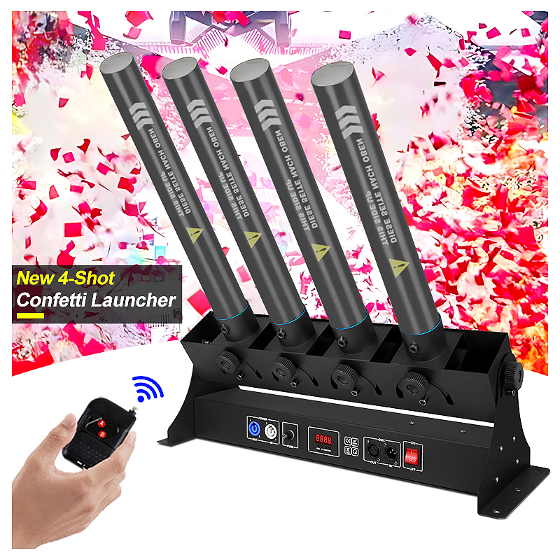 SHTX 4-Tube Confetti Launcher, – Confetti Cannon Tube Bewertung und Preis