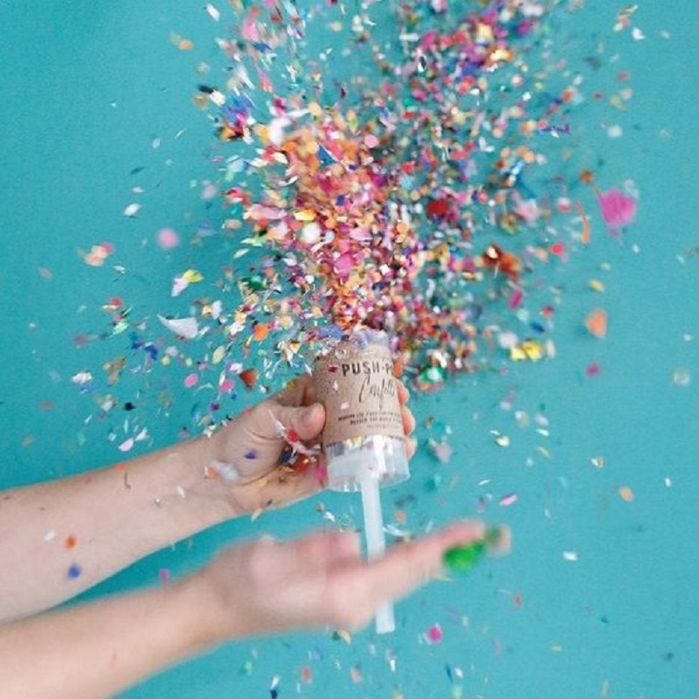 Round 1Pcs Bridal Shower Anniv – Confetti Cannon Tube Bewertung und Preis