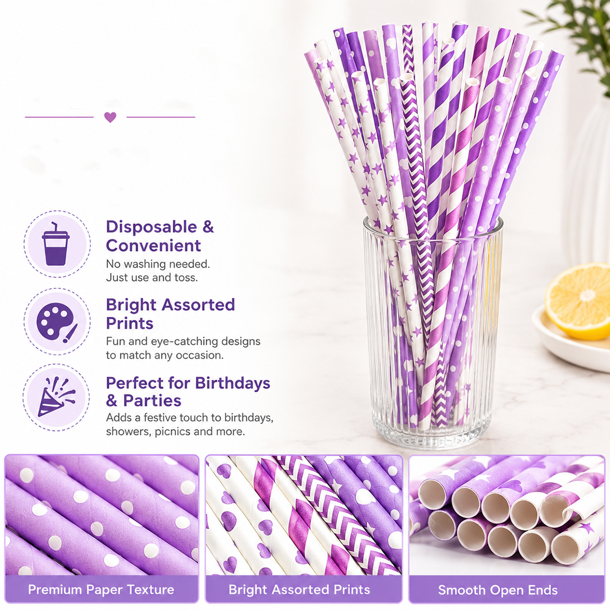 25pcs Colorful Patterned Paper – Paper Straw Color Bewertung und Preis