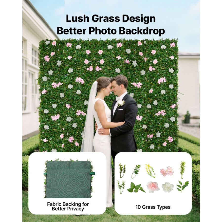 Wedding event backdrop: 3D sil – Flower Wall Panel Bewertung und Preis