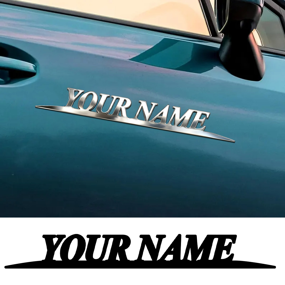 Metal Trendy YOUR NAME Sticker – Event Suppliers Bewertung und Preis