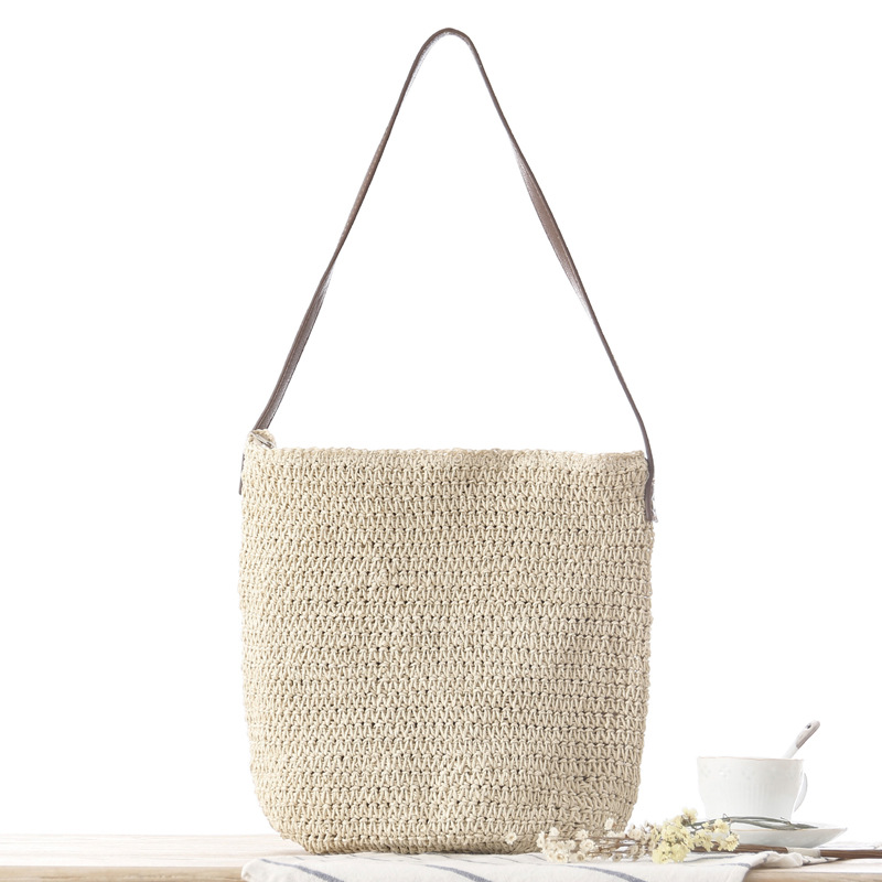 Straw Shoulder Woven Beach Sol – Paper Straw Color Bewertung und Preis