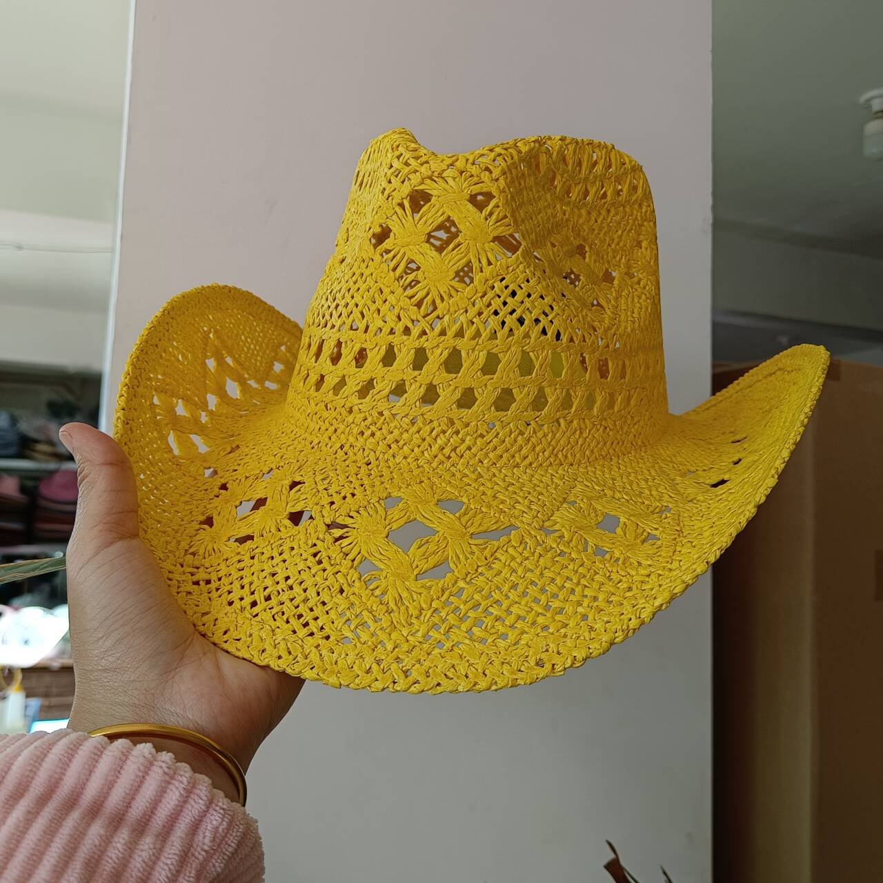 Cowboy Straw Hat new color Han – Paper Straw Color Bewertung und Preis