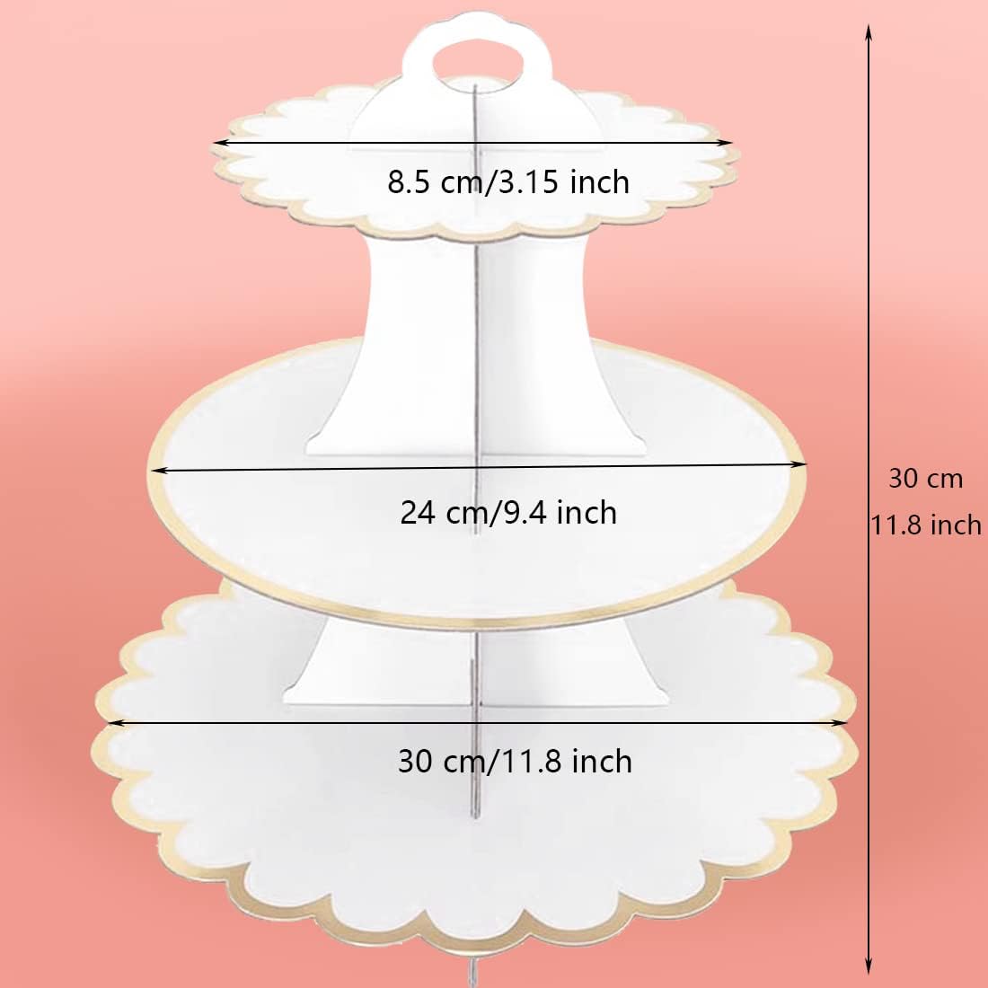 Cardboard Cake Stand 3 Tier, D – Cupcake Stand Tier Bewertung und Preis