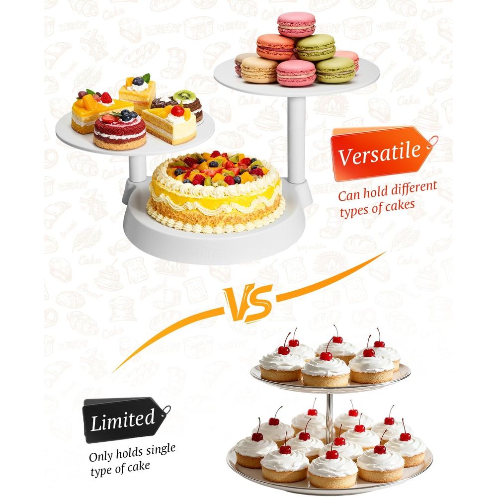 3-Tier Plastic Cupcake Stand,  – Cupcake Stand Tier Bewertung und Preis