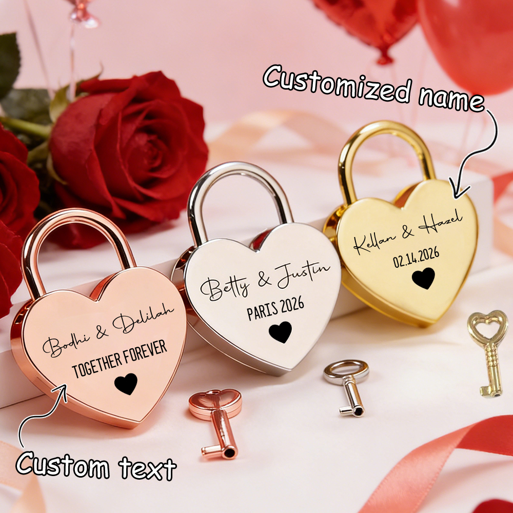 Custom Name Heart-Shaped Padlo – Event Party Bewertung und Preis