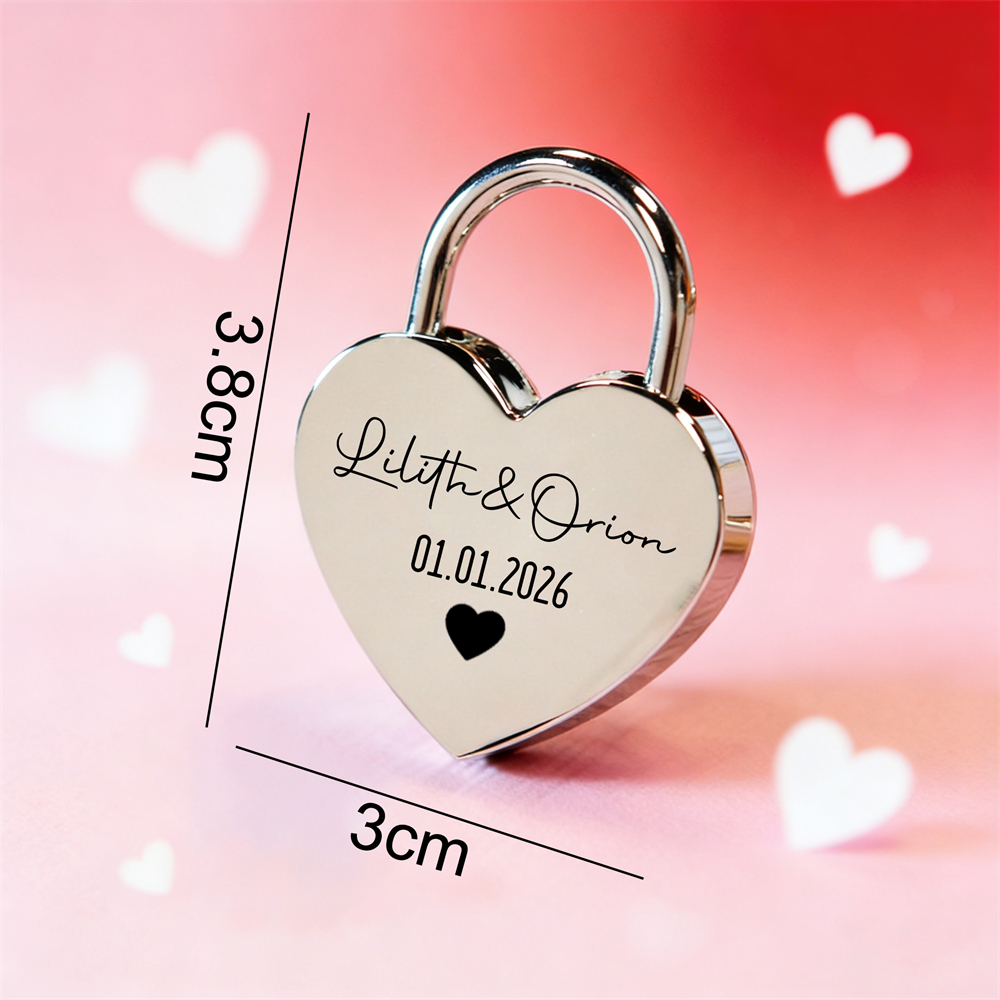 Custom Name Heart-Shaped Padlo – Event Party Bewertung und Preis