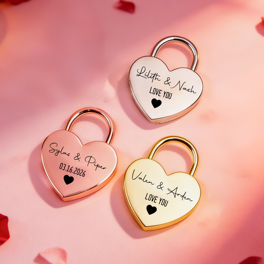 Custom Name Heart-Shaped Padlo – Event Party Bewertung und Preis