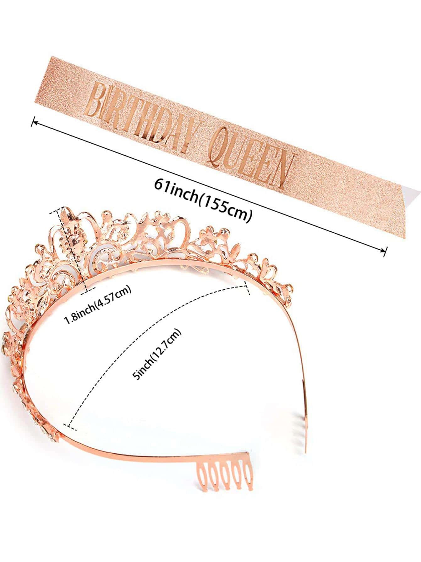 Bling Rhinestone Crystal Crown – Birthday Sash Glitter Bewertung und Preis