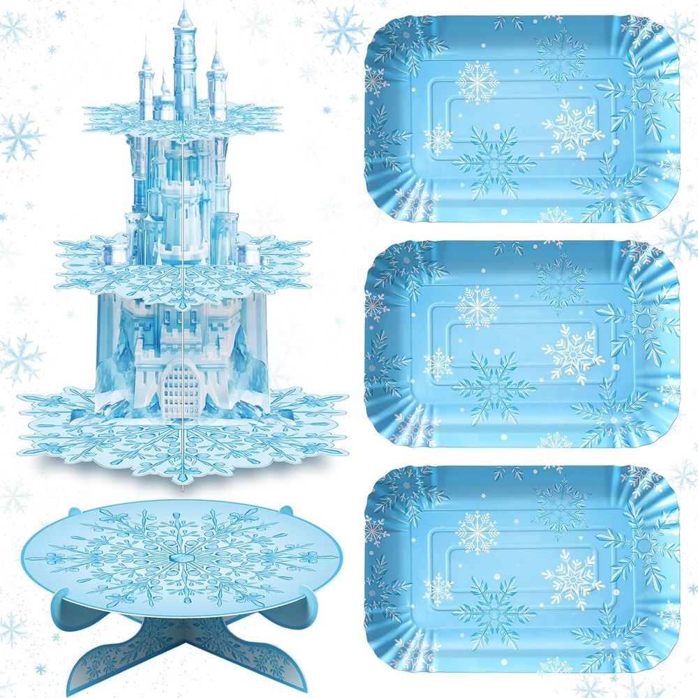 3-Tier Blue Castle Cupcake Sta – Cupcake Stand Tier Bewertung und Preis