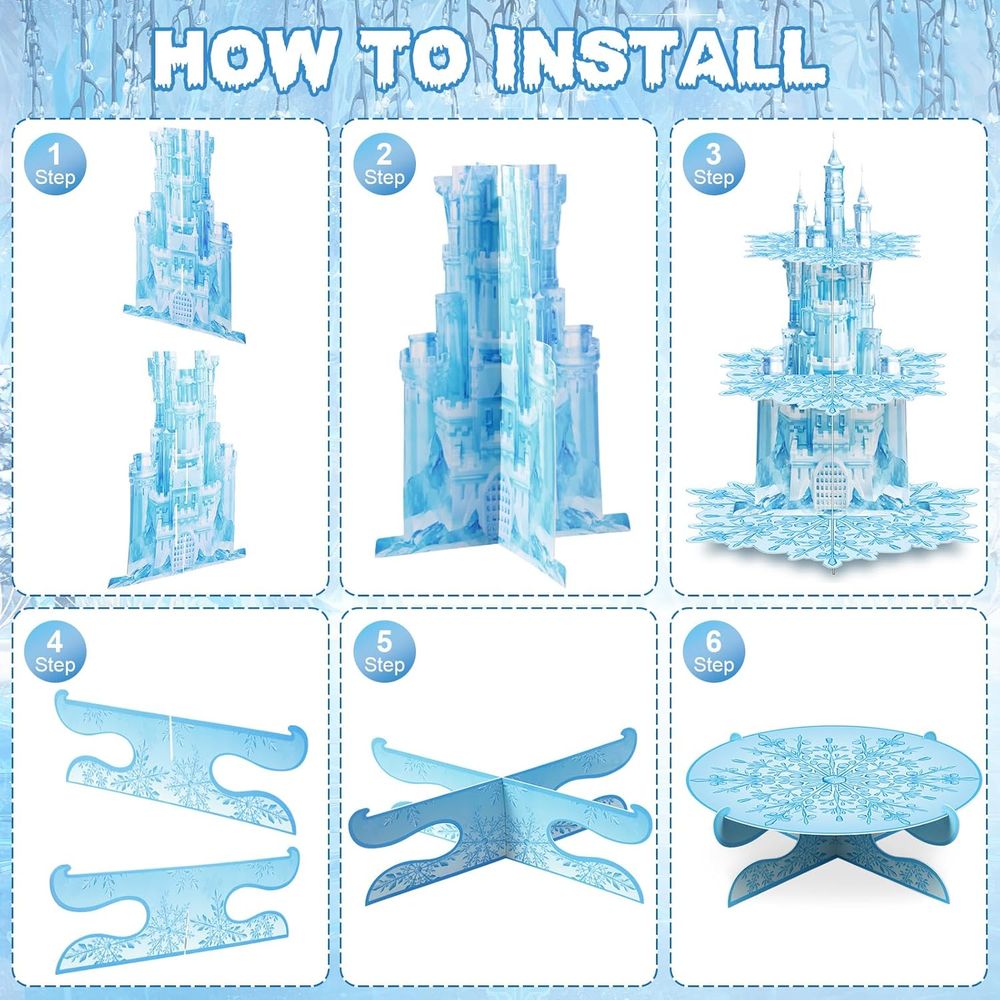 3-Tier Blue Castle Cupcake Sta – Cupcake Stand Tier Bewertung und Preis