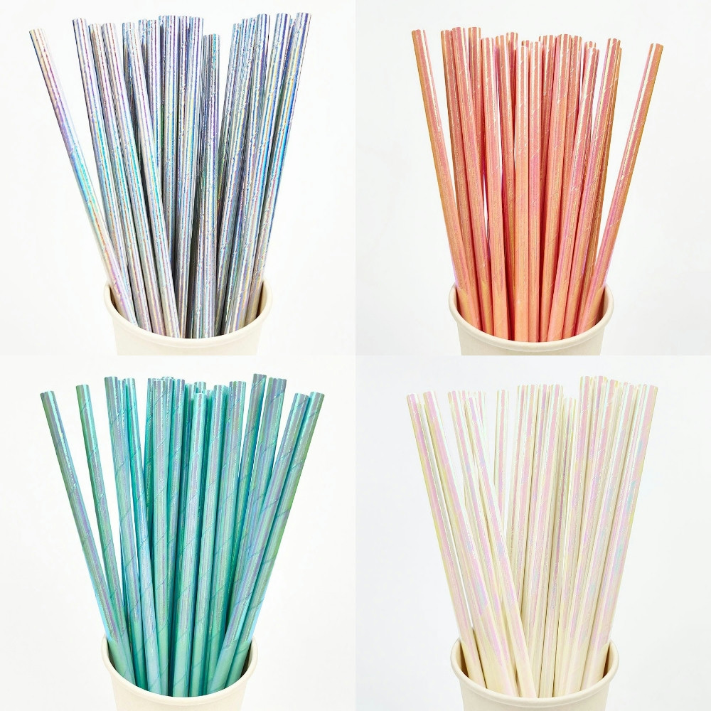 25Pcs Pearlescent Bronzing Pap – Paper Straw Color Bewertung und Preis