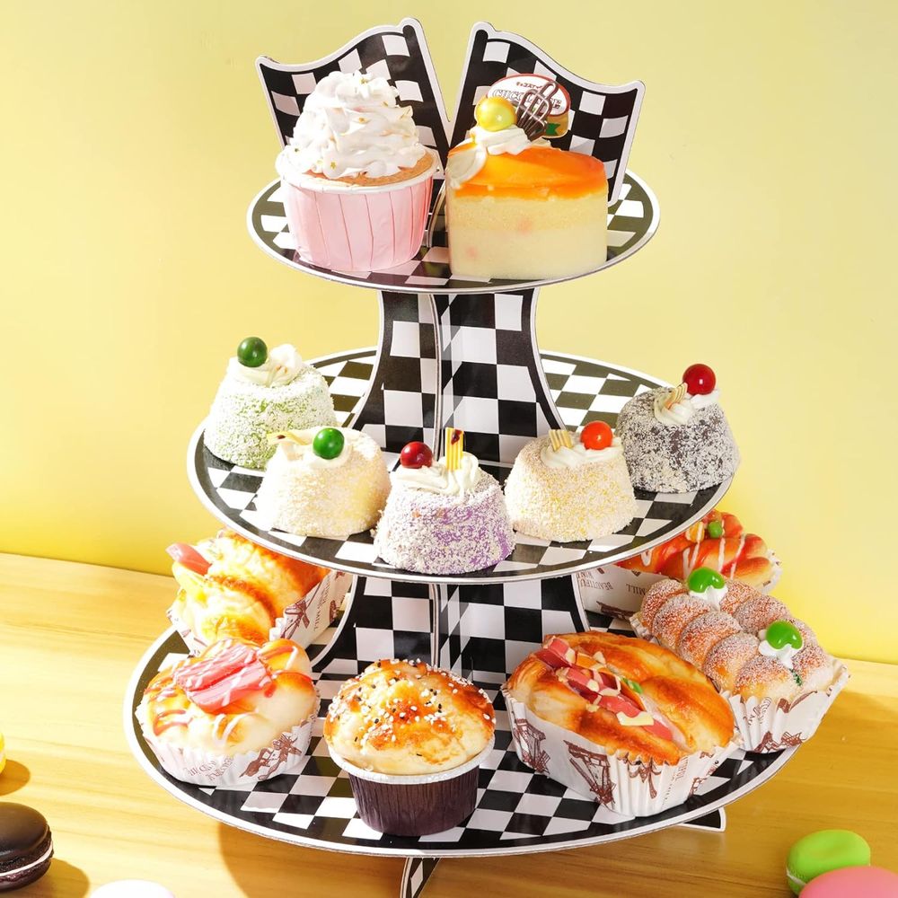 3-Tier Round Cupcake Stand wit – Cupcake Stand Tier Bewertung und Preis