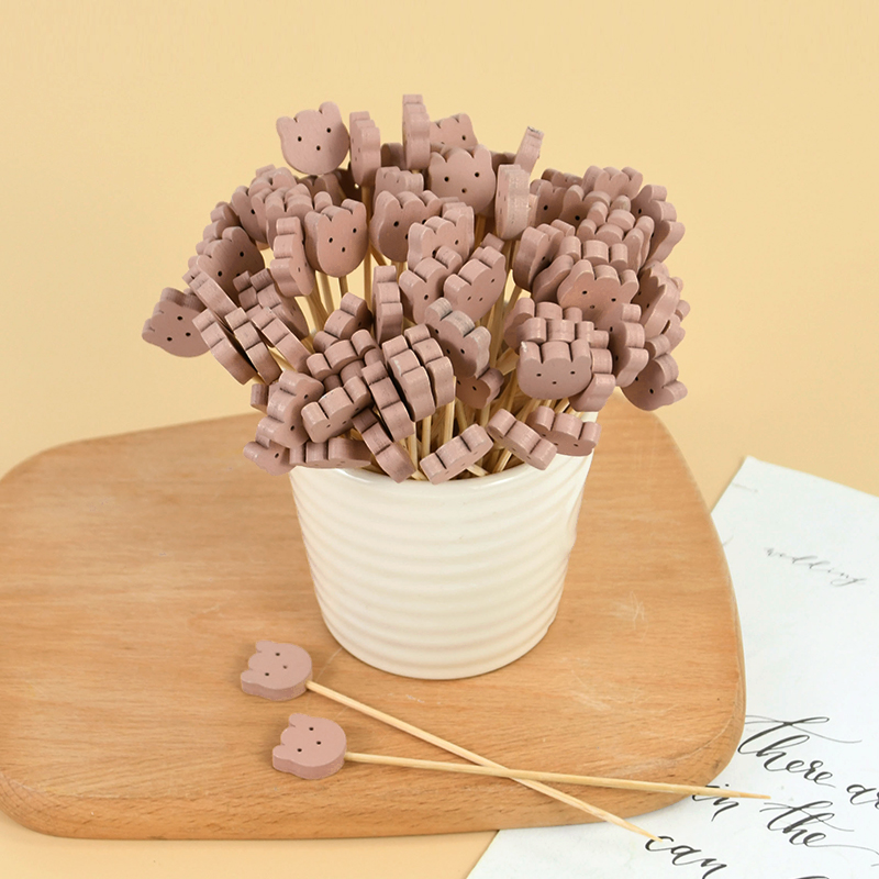 50/100pcs Cute Bear Heart Bead – Centerpiece Stick Bewertung und Preis