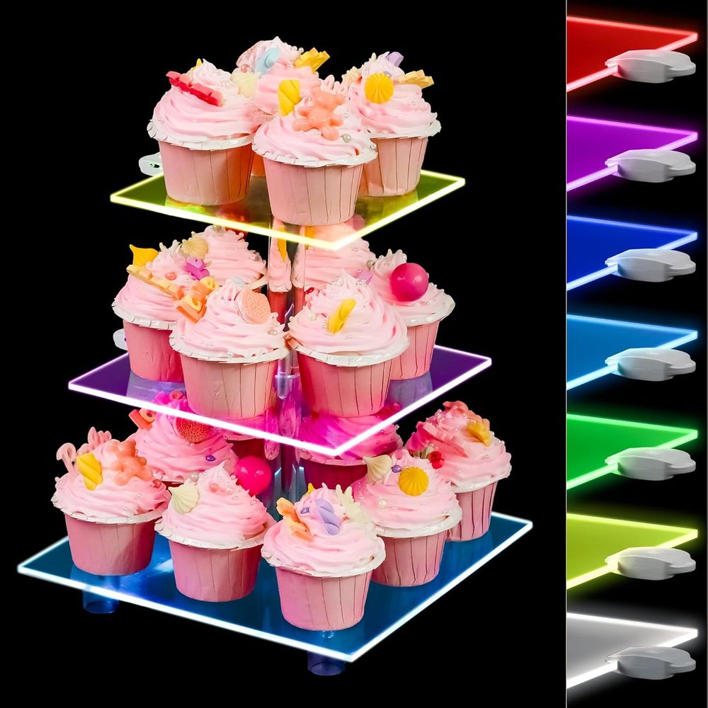 3-Tier Acrylic Cupcake Tower w – Cupcake Stand Tier Bewertung und Preis