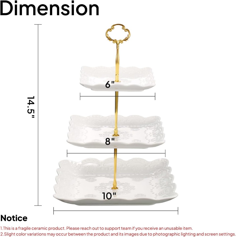 3 Tier Porcelain Cupcake Stand – Cupcake Stand Tier Bewertung und Preis