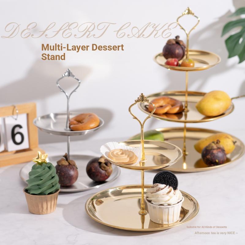 Gold Silver 2/3-Tier Cake Stan – Cupcake Stand Tier Bewertung und Preis